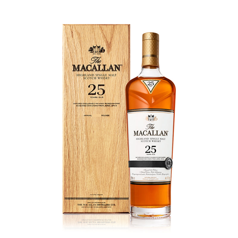 現貨｜The MACALLAN - 麥卡倫 25 Years Old "2023 Release" SHERRY OAK CASK Single Malt Scotch Whisky【香港行貨 港版｜【單後1-2個工作日內寄出】