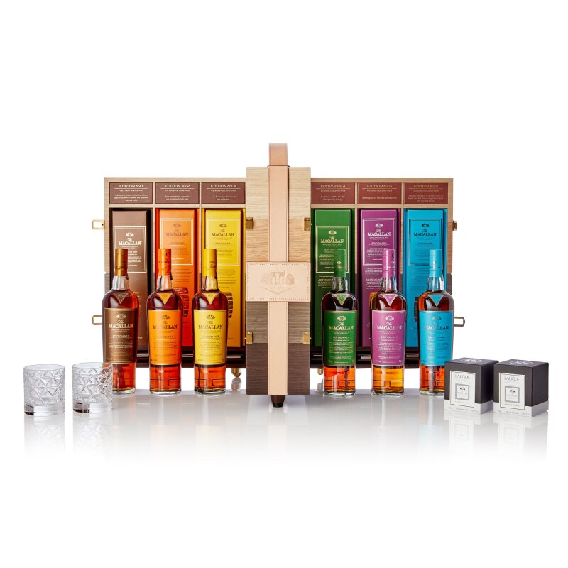 The MACALLAN - The Macallan Edition Series No.1-6 Wooden Box Gift Box Set (700ml x6)【Inquiry before order|Store only】