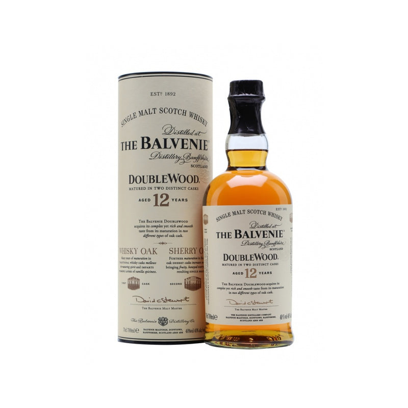 現貨｜The Balvenie - 百富 DOUBLEWOOD Aged 12 Years Single Malt Scotch Whisky (700ml)【下單後1-2個工作日內寄出】